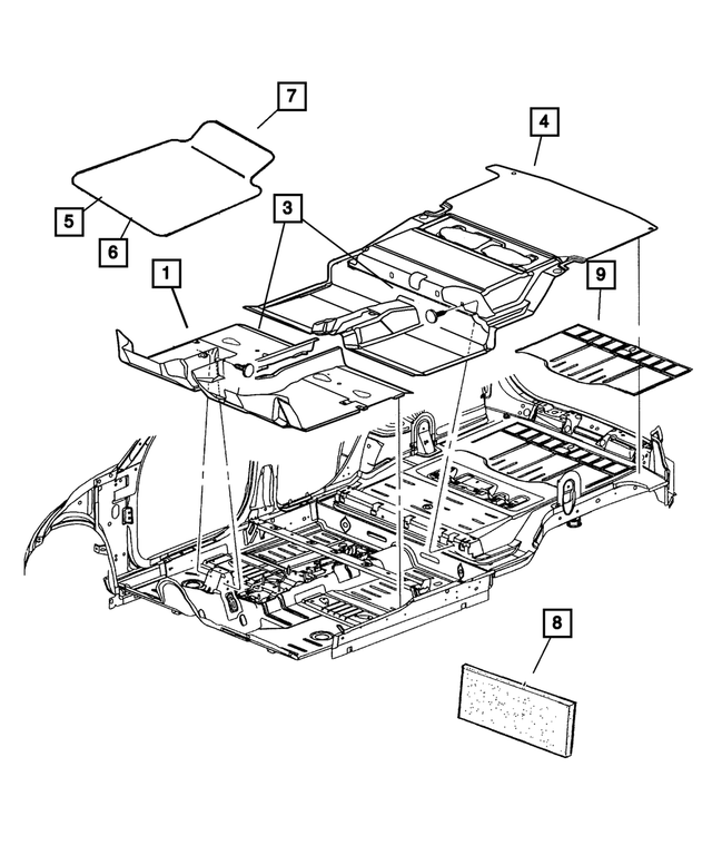 4724889AA - Interior Trim: Dash Panel Pad, Left for Mopar Image