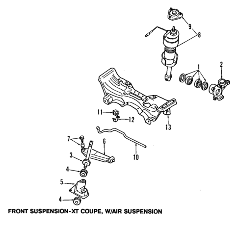 Suspension Components for 1991 Subaru XT #2