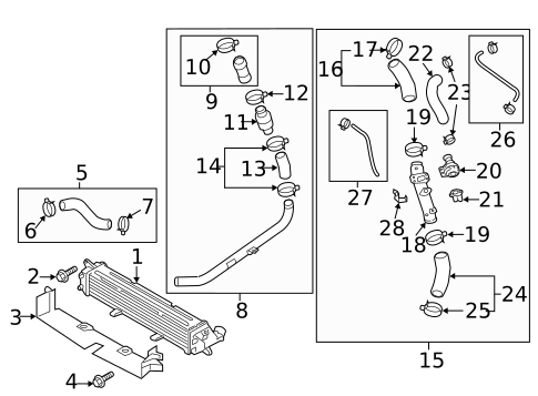 Intercooler for 2017 Hyundai Elantra #0