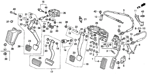 Pedal for 1995 Honda Prelude #0