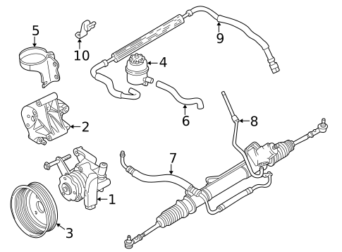 Pump & Hoses for 2001 Jaguar XK8 #0