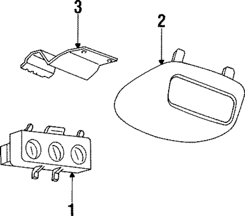 Overhead Console for 1998 Lincoln Navigator #2