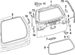 689100C040 - Body: Support Cylinder for Toyota: Sequoia Image