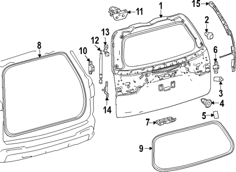 Gate & Hardware for 2024 Toyota Sequoia #0
