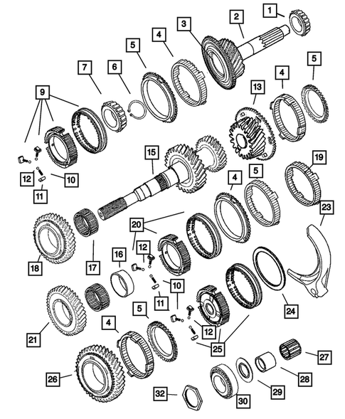 Gear Train for 2001 Dodge Ram 2500 #0