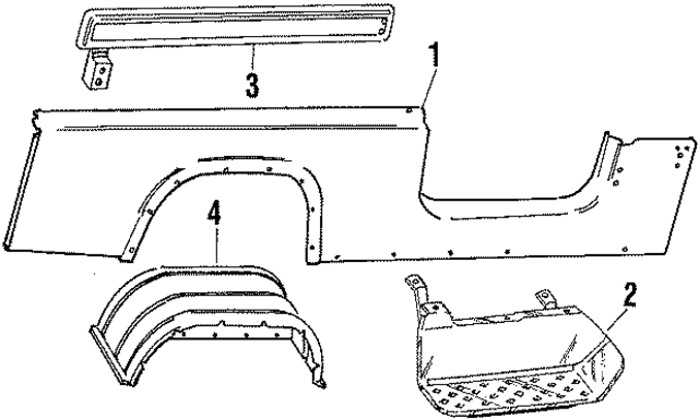 83300096 - Body: Side Panel for Mopar Image