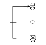 11121738607 - Engine: Valve Cover Nut for BMW: 323Ci, 323i, 325Ci, 325i, 325xi, 328Ci, 328i, 330Ci, 330i, 330xi, 525i, 528i, 530i, X3, X5, Z3, Z4 Image