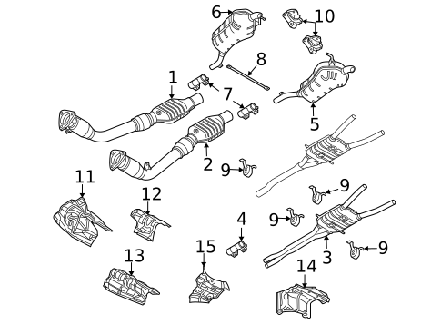 Mufflers for 2007 Audi RS4 #0