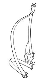 64621AL02BVH - : Lap &amp; Shoulder Belt for Subaru: Legacy, Outback Image