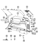 1VL49DX9AA - Interior Trim: Cupholder, Right for Mopar Image