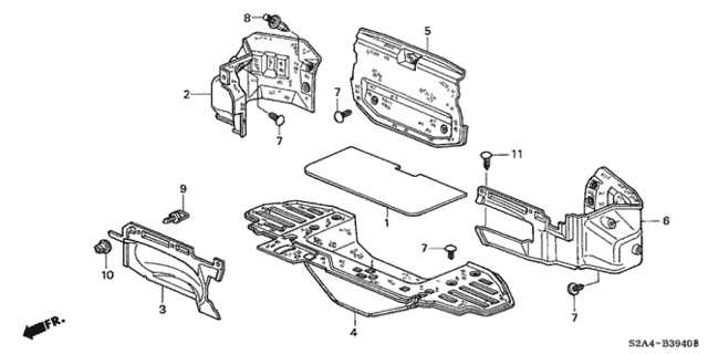 Trunk Lining for 2001 Honda S2000 #0