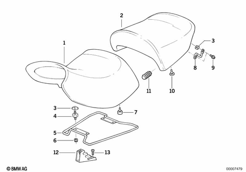 Bench Seat for 2002 BMW-Motorrad R 1150 RS #0