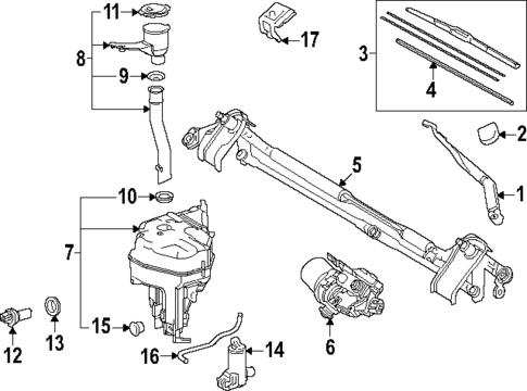 Wiper & Washer Components for 2025 Toyota Land Cruiser #0