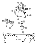 68100429AA - Electrical: Side Marker Socket for Mopar Image