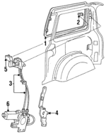 5257818 - Electrical: Window Actuator for Chrysler: Town &amp; Country | Dodge: Caravan, Grand Caravan Image