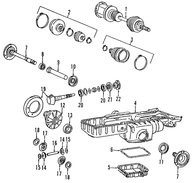 1243301001 - Front Drive Axle: Axle Assembly for Mercedes-Benz Image
