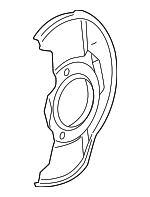 2002-2004 Honda CR-V - Plate L Rear Brake Back