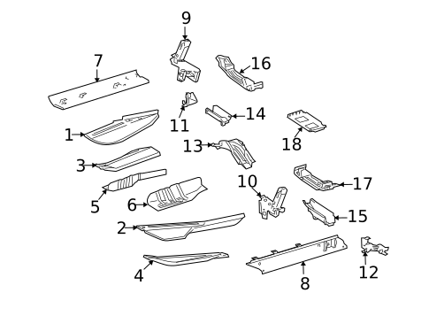 Floor for 2008 Mercedes-Benz ML320 #0