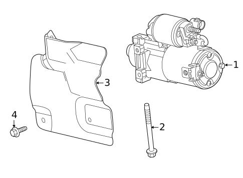 Starter for 2023 GMC Acadia #4