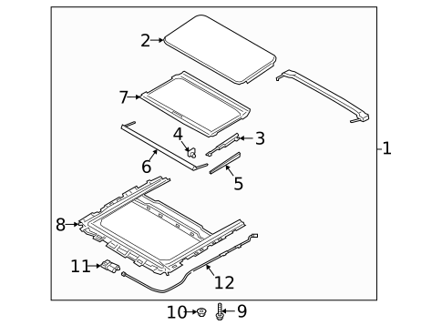 Sunroof for 2019 Kia K900 #0