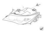 63127165980 - Lighting: Bi-Xenon Headlight, Right for BMW Image