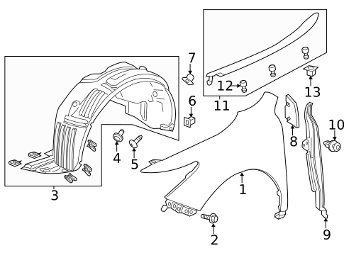 Fender & Components for 2015 Acura MDX #0