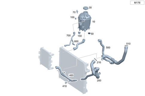 High-Temperature Cooling Circuit for 2024 Mercedes-Benz S580 #0