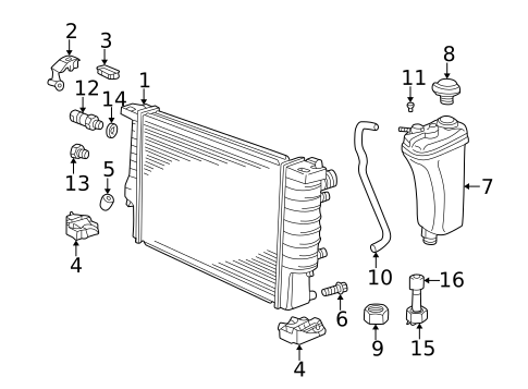 Radiators, Coolers & Related Components for 1998 BMW Z3 #0