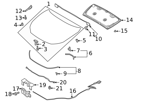 Hood & Components for 2023 Mazda CX-30 #0