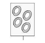 9A769867100 - Brakes: Repair Kit for Porsche Image