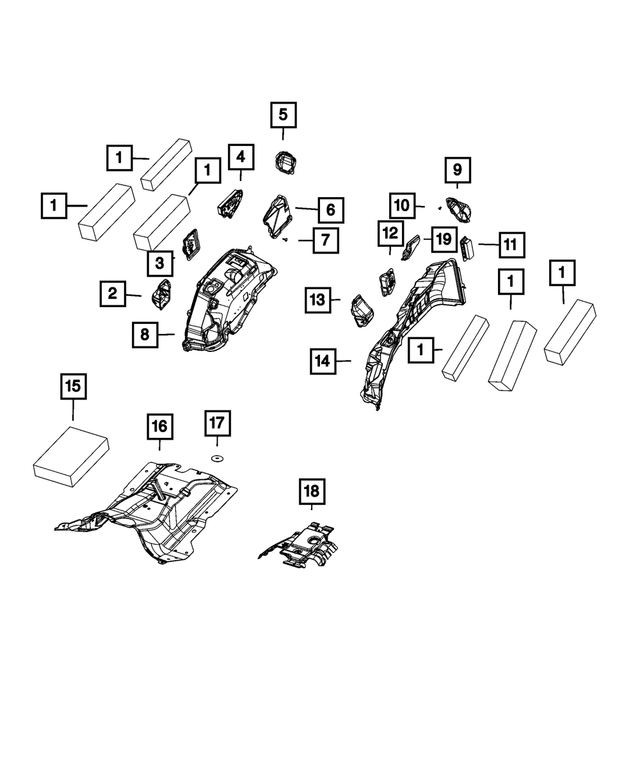 « 68490300AB – Interior Trim : Caisse Bouchon pour Mopar Image »
