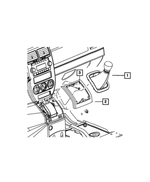 ZH681DVAC - 6 SPEED MANUAL GETRAG DMT6: Console Shifter Bezel for Mopar Image