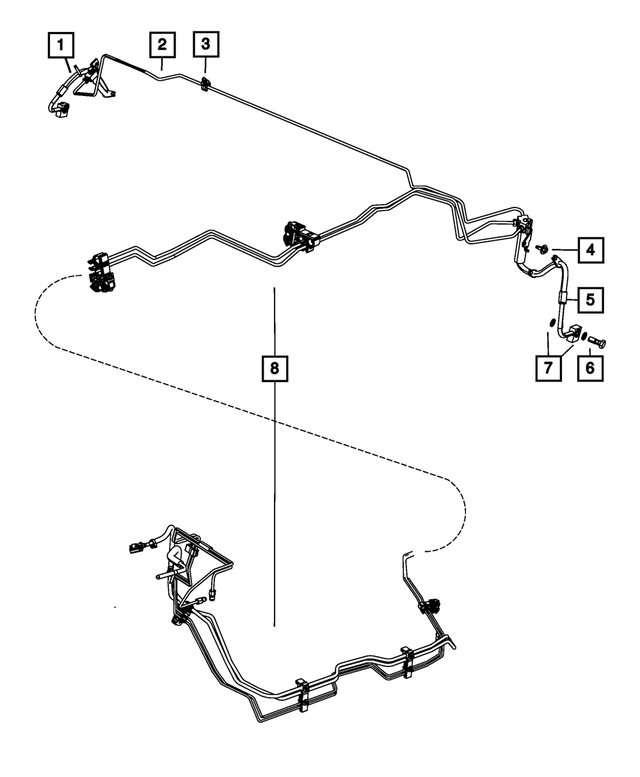 5290642AB - Brakes: Brake Hose for Mopar Image