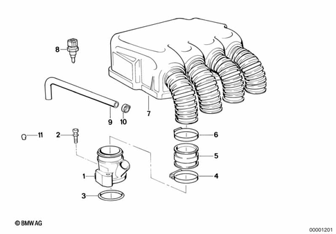 Intake Manifold System for 1992 BMW-Motorrad K 1 #1