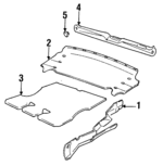 1E0863463C4AY - Body: Carpet for Volkswagen: Cabrio Image