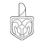 5155658AA - Body: Emblem for Dodge: Avenger, Journey Image