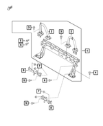 68314185AA - : Sportbar Bracket, Right for Mopar Image