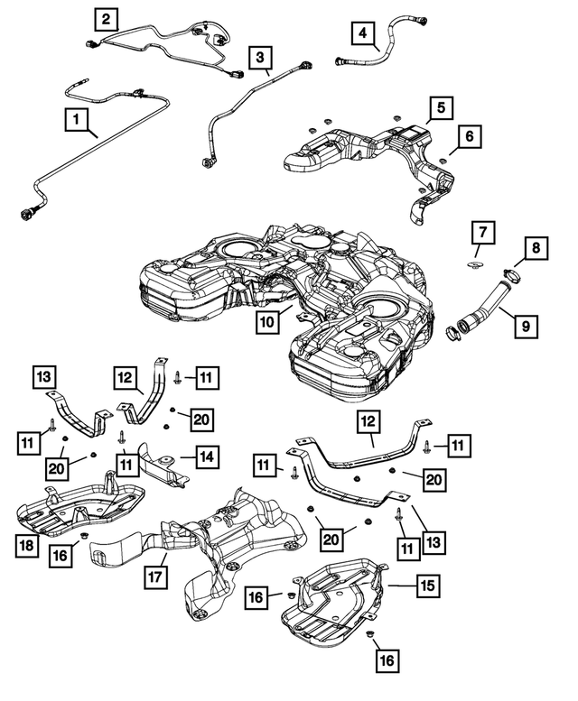 4578788AC - Fuel and Accelerator Pedal: Fuel Supply Hose for Mopar Image image