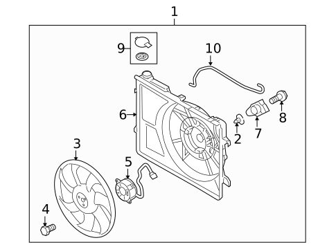 Cooling Fan for 2012 Kia Forte #0