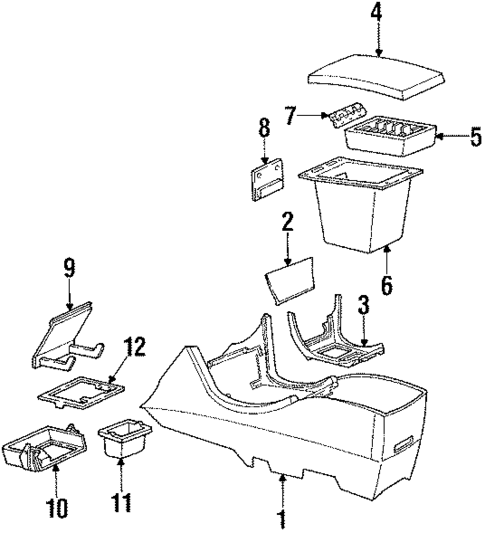 Console for 1991 Oldsmobile Toronado #0
