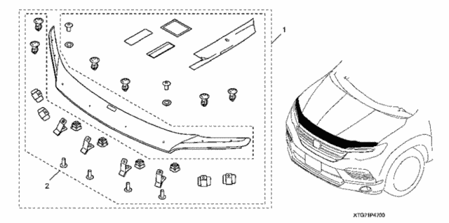 Hood Air Deflector for 2019 Honda Pilot #0