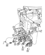 5035171AA - Brakes: Stop Lamp Switch Bracket for Mopar Image