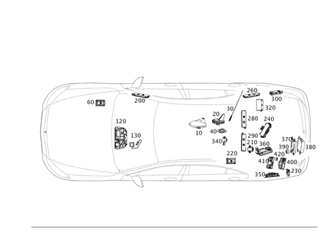 Antenna, Antenna Amplifier and Wiringharnesses for 2021 Mercedes-Benz S63 AMG #0