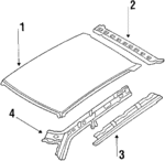 73230D0800 - : Roof Rail for Nissan Image