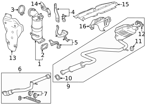 Exhaust Components for 2017 Chevrolet Malibu #0