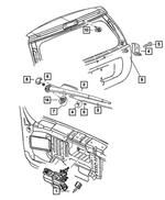 6505062AA - Wiper/Lock Cylinder and Keys: Pilot Point Screw for Mopar Image