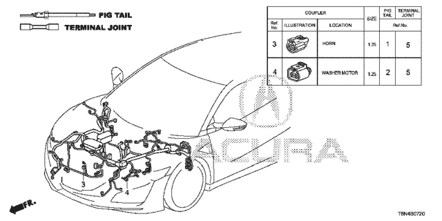 Electrical Connectors (FR.) for 2018 Acura NSX #0