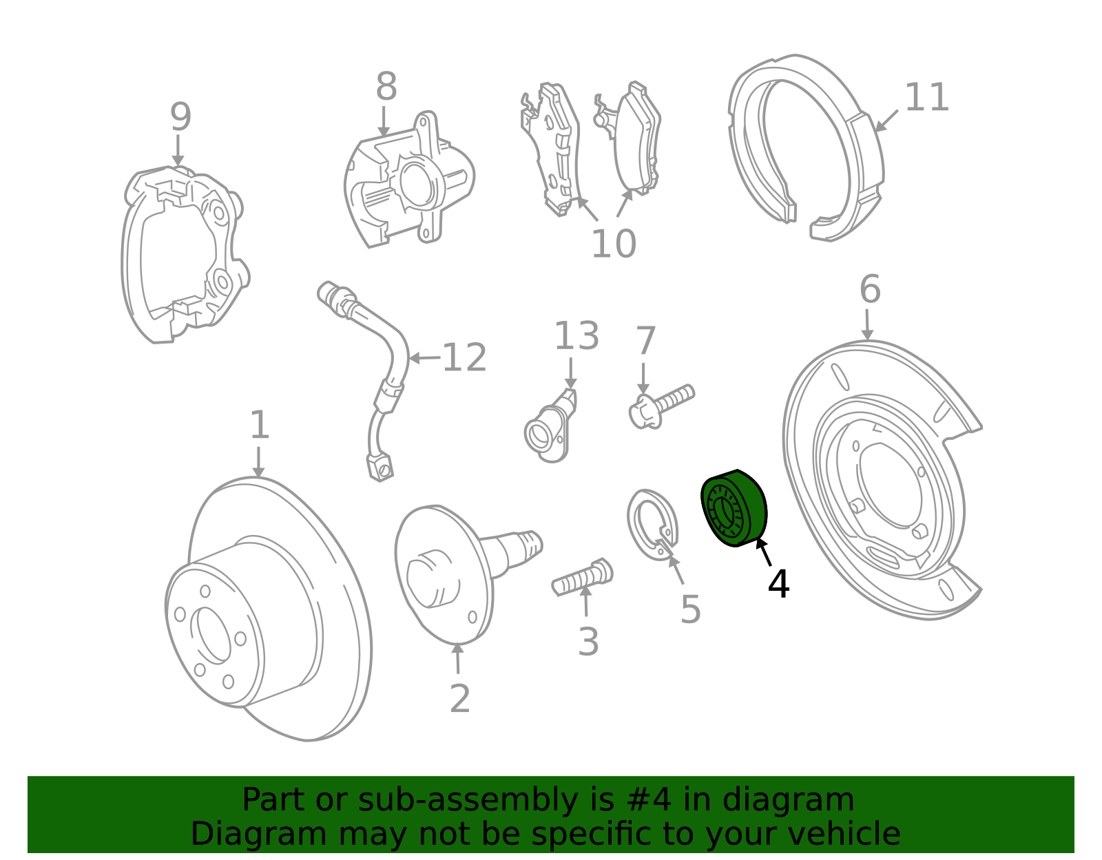Rear Wheel Hub & Bearing Assembly For 2016-2017 Pontiac G8 – Driver Or Passenger Side - View #6