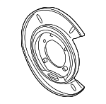 92195996 - Brakes: Backing Plate for Chevrolet: Caprice, SS | Pontiac: G8 Image