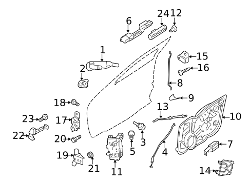 Front Door for 2006 Lincoln Zephyr #1